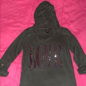 Hunter green top long sleeve